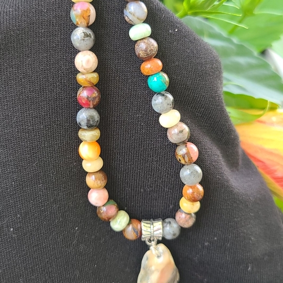 Boho beachy beaded bracelet. - Picture 2 of 2